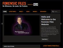 Tablet Screenshot of forensicfiles.com